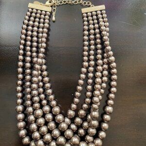 Lia Sophia Brown four strand choker